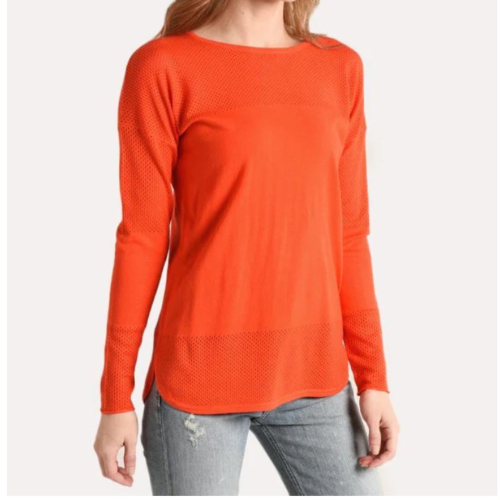 Project J Perforated Shirttail Sweater